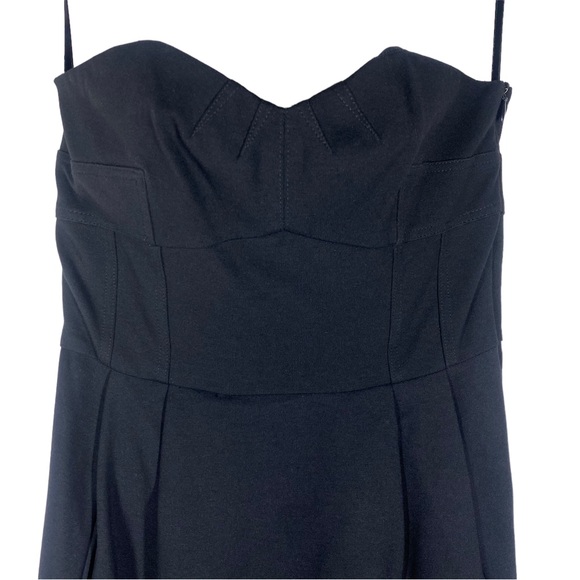 Diane Von Furstenberg Strapless Little Black Dress MiniDress With Pockets Size 6 - Picture 3 of 8